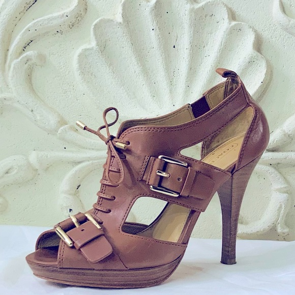 Coach Sofia Platform Sandal in Caramel Matte - Picture 2 of 13